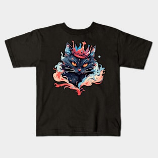 cat king Kids T-Shirt